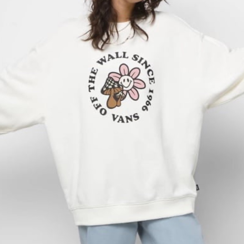 VANS Zen Vibes Oversized Crew/Sweatshirt Size Small